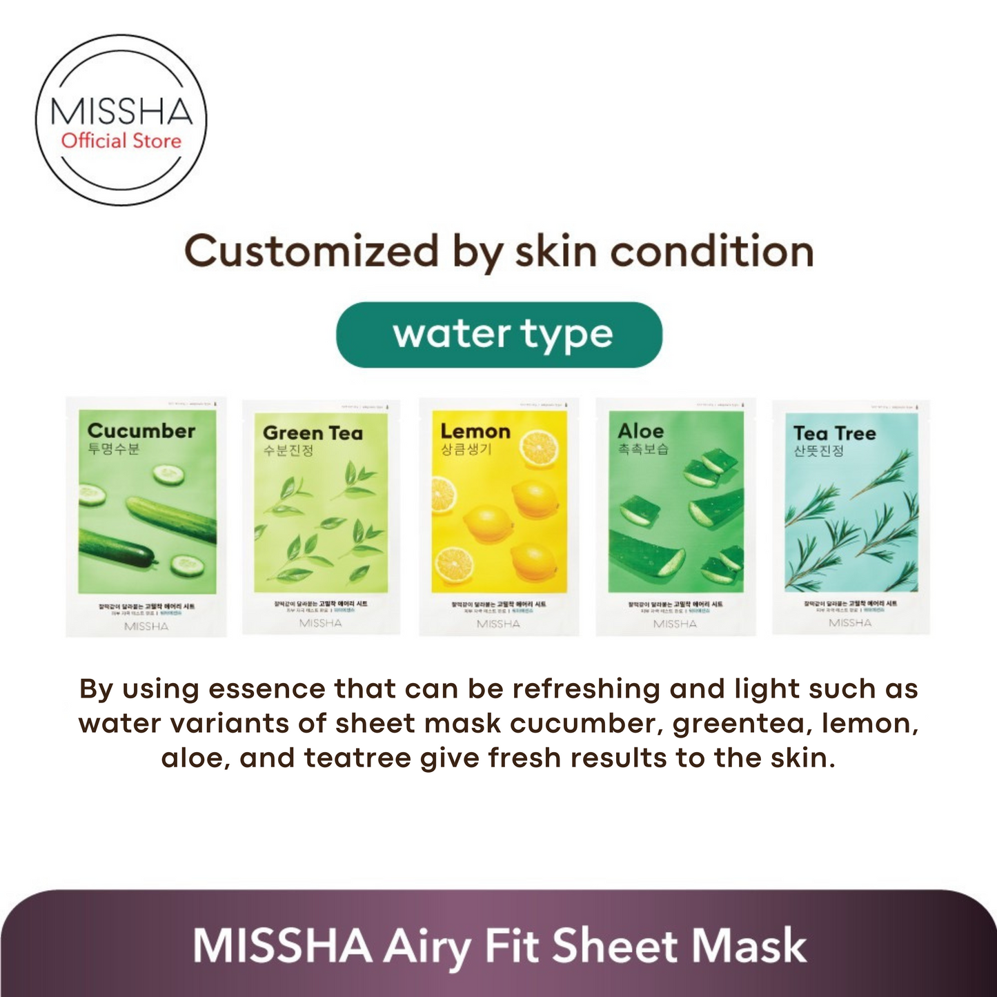 Airy Fit Sheet Mask - Green Tea