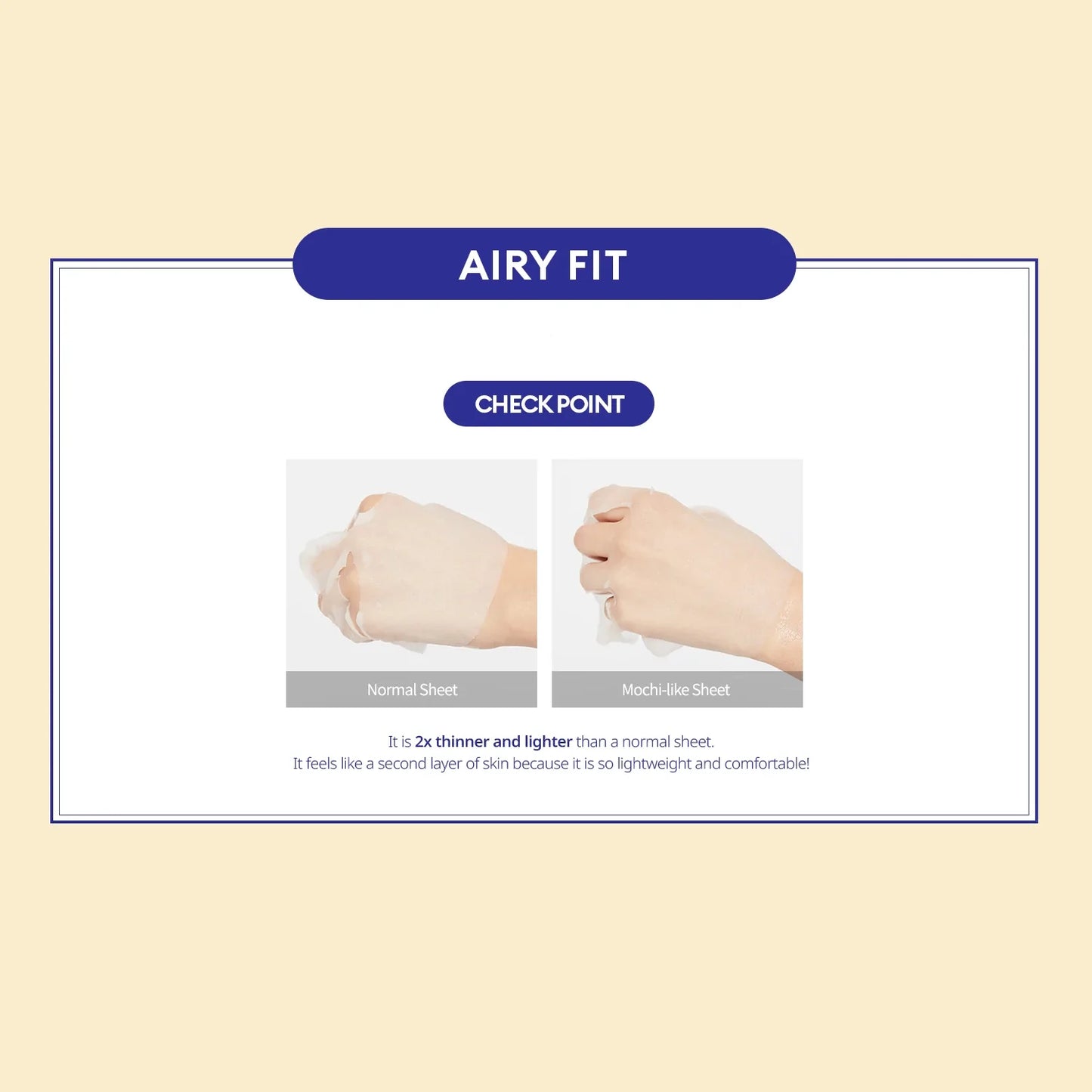 Airy Fit Sheet Mask - Rice